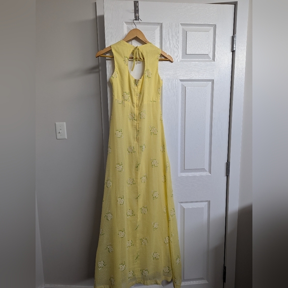 Vintage Yellow Maxi Dress - Picture 2 of 5